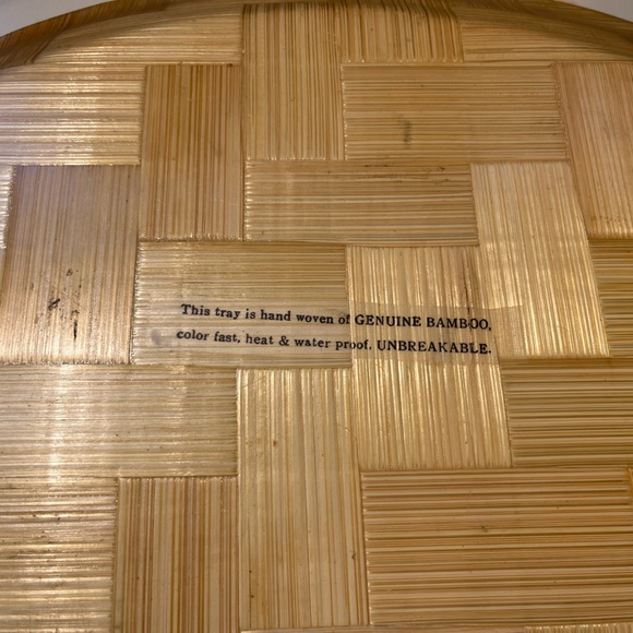 Vintage Florida pressed bamboo tray - Picture 3 of 8